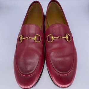 Gucci Betis Glamour Hibiscus Red Loafer 36 - Worn